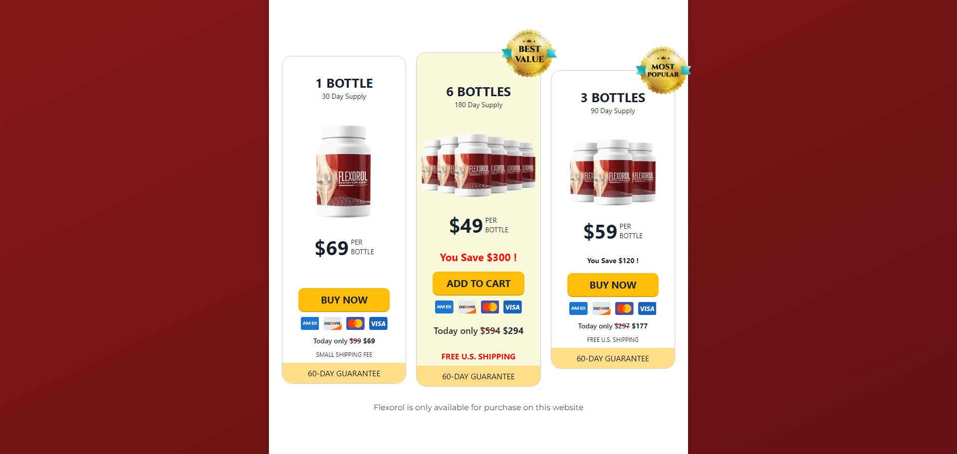 Flexorol - VSL - Including Checkout Event Tracking - (Health) - [US, FR, CA, DE, UK, AU + 172 more] Producto